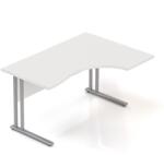 LENZA Visio ergonomikus asztal 140 x 100 cm, jobb, fehér - rauman - 136 090 Ft