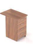 Lenza Visio konténer 70 x 47 cm - 4 fiókos, dió