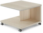 Lenza TopOffice mobil konferenciaasztal 70 x 70 cm, világos akác