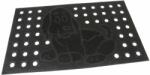 FLOMAT Gumi tisztítószőnyeg Kutya 45 x 75 x 0, 7 cm, fekete