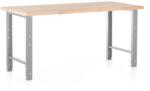  Állítható magasságú műhelyasztal Basic, 170 x 80 cm, szürke - ral 7038