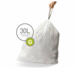  Zsinóros szemeteszsákok 30 l, G típusú - 20 db, fehér