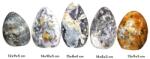  Opal Dendritic Druzy Mineral Natural Rulat - 12-15 x 8-10 x 4-5 cm - ( XXL) - 1 Buc