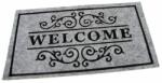 FLOMAT Textil tisztítószőnyeg Welcome Deco 33 x 58 x 0, 3 cm, szürke