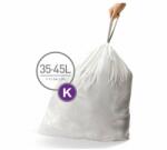 Nikaro Zsinóros szemeteszsákok 35-45 l, K típusú - 20 db, fehér