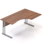 LENZA Visio ergonomikus asztal 160 x 100 cm, jobb, dió - rauman - 142 690 Ft