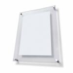 Jansen Display Plexi tábla A3 díszcsavarokkal, átlátszó