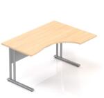  Visio LUX ergonomikus asztal 136 x 100 cm, jobb, tölgy - rauman - 150 590 Ft