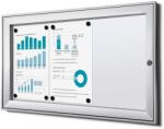 Jansen Display Belső zárható információs vitrin 3 x A4, tűzálló, alumínium
