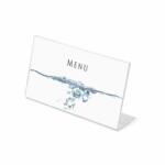  Plexi állvány L típusú DL formátum (22 × 9, 9 cm-hez) széles, átlátszó