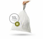  Zsinóros szemeteszsákok 10 l, R típusú - 20 db, fehér