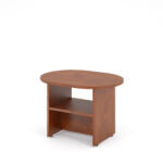 Lenza Impress tárgyalóasztal 80 x 60 cm, ovális, sötét dió