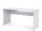 LENZA Impress ergonomikus asztal 160 x 90 cm, jobb, fehér