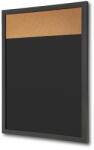  Combi Board tábla / parafa 45 × 60 cm, fekete
