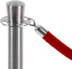 Jansen Display Kötél sorompóhoz, króm végű, piros