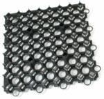 FLOMAT s. r. o Műanyag pázsit. Stella csempe 50 x 50 x 4 cm, fekete