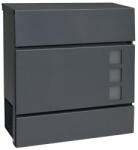 Richter Czech Postaláda BK 932, csővel és ablakokkal, antracit