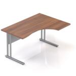 Rauman Visio LUX ergonomikus asztal 136 x 100 cm, jobb, dió