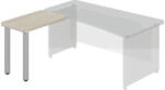  TopOffice portás asztal, bal, 90 x 55 cm, világos akác