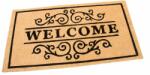 FLOMAT Textil tisztítószőnyeg Welcome Deco 33 x 58 x 0, 3 cm, bézs