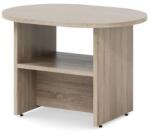 Lenza Impress tárgyalóasztal 80 x 60 cm, ovális, sonoma tölgy