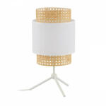 TK Lighting BOHO WHITE Éjszakai asztali lámpa Rattan White Boho Style E27 6565 TK Világítás (TKLIG1500)