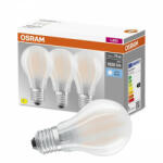 OSRAM 3PAK LED izzó E27 A60 7.5W = 75W 1055lm 4000K semleges 300°-os izzószál OSRAM ALAP (4058075592476)