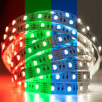 Lumileds LED szalag 12V 72W 5050 300LED RGB + Hideg egy diódában 10mm 5m (LEDTASMI1530)