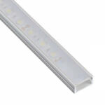 Lumiled MINI felületre szerelhető alumínium profil LED szalagokhoz, felületre szerelhető, 2m alumínium + opál diffúzor (ZKMPRO0710M)