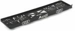  Set suport placute numar inmatriculare auto 3D (fata + spate) Audi gri
