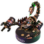 Rokr Puzzle 3D mecanic, din metal si plastic, Scorpion regal, 123 piese (MI04)