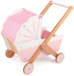 Bigjigs Дървена количка за кукли 3 в 1 Bigjigs - Розова (T0213) - baby