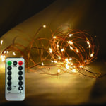 Life Light Led Karácsonyi fényfüzér, 100 db Nano mikró Led, extra meleg /2500 kelvin! / fehér Leddel, 8 funkciós vezérlővel! 5V, USB csatlakozós! Life Light Led (LLKNANOIP44USB8F100LWW)