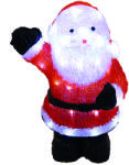 Life Light Led Világító télapó figura IP44, kültérre is! 36x23x40 cm, 48 db hideg fehér Leddel, fekete lábbal. Life Light Led 2 év garancia! (LLKIP44SANTA36CMBLACK)
