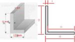 Life Light Led Alumínium Led profil, 1M L profil Led szalaghoz 12*12 mm, 1 méter hosszú alu sín. Life Light Led (LLLSZASIN1ML12X12X1MM)