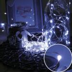  Karácsonyi Mikro- Ledes Nano fényfüzér, IP44, kültérre is! 300 db hideg fehér Leddel, ezüst vezetékkel. Csak világít, időzítős! (LLKNANOIP44STIM300LCW)