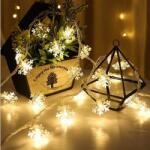 Life Light Led Karácsonyi Led füzér, 100db hópihe, hideg fehér, villogtatható, 8 funkciós vezérlővel, 5V, USB csatlakozós! Life Light Led 2 év garancia! (LLKNIP44USB8FSNOW100LCW)