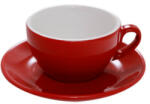 Nuova Point Palermo Cappuccino csésze + csészealj 200 ml, piros