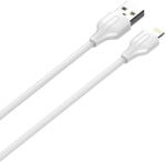 LDNIO USB to Lightning cable LDNIO LS540, 2.4A, 0.2m (white) (29776) - 24mag