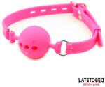 LateToBed BDSM Line Silicone Breathable Ball Gag Size S Ball 4cm Pink