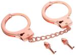 LateToBed BDSM Line Cuffs with Skull Keys Rose Gold