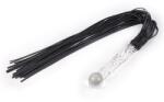 LateToBed BDSM Line Glass Handle Flogger 70cm Black