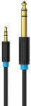 Vention Audio Cable TRS 3.5mm to 6.35mm Vention BABBD 0, 5m, Black (BABBD) - mi-one