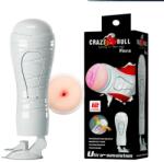 LyBaile Masturbator Anus Flora cu Ventuza Crazy Bull, 12 Moduri Vibratii, TPR Life-Like