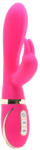 CalExotics Vibrator Iepuras Ultra-Soft, 7 Moduri Vibratii, Silicon, USB, Roz, 22.7 cm Vibrator