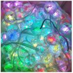 GimiHome Instalatie de Craciun, smart, liniara, multicolora, 10 m, 100 globulete mari, 9051RGB