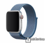 DEVIA DELUXE SPORT3 okosóra szíj - VILÁGOSKÉK - szövet, állítható - APPLE Watch Series 1/2/3 38mm / 4/5/6/SE 40mm / 7/8/9 41mm - DEC44S3295CB (DEC44S3295CB)