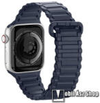 DUX DUCIS okosóra szíj - SÖTÉTKÉK - szilikon, mágneses - Apple Watch Series 1/2/3 38mm / 4/5/6/SE 40mm / 7/8 41mm / 10 42mm