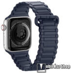 DUX DUCIS okosóra szíj - SÖTÉTKÉK - szilikon, mágneses - Apple Watch Series 1/2/3 38mm / 4/5/6/SE 40mm / 7/8 41mm