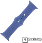  Okosóra sport szíj - SÖTÉTKÉK - szilikon, S/M méret - Apple Watch Series 1/2/3 42mm / 4/5/6/SE 44mm / 7/8 45mm / Ultra 49mm